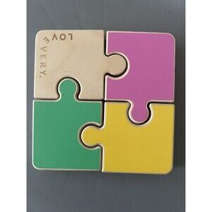 Lovevery Chunky Wooden Jigsaw Puzzle Companion Play Kit 22-24 Months Montessori